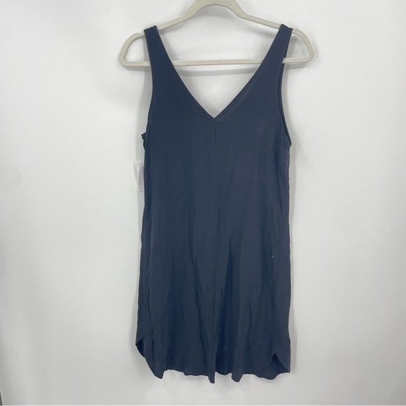 NWT OLD NAVY Sleeveless Vintage A-Line Mini Shift Dress Jet Black  XS v neck - Picture 3 of 7